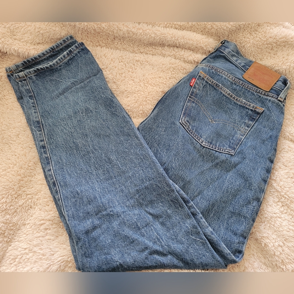 Levi's 501 81' Women's Blue Wide Leg Denim Jeans